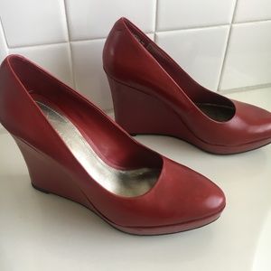 Nine West Red Pumps wedges